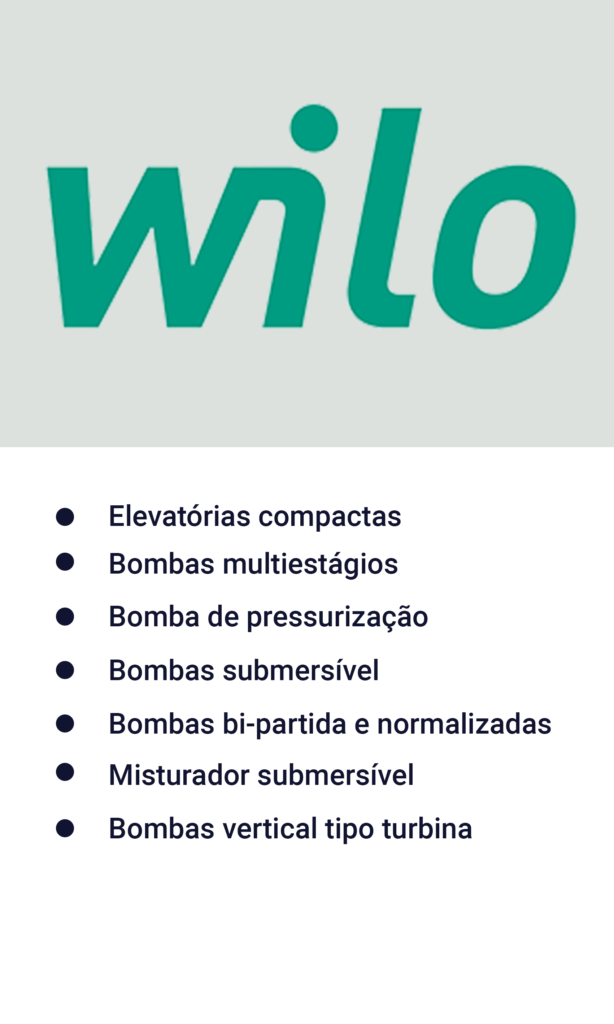 Wilo Bombas e Sistemas - Representante Oficial